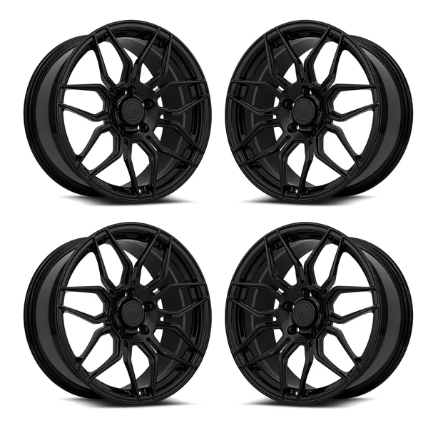 MRR F24 Forged Wheel Set, Gloss Black, 19x8.5 & 20x112020-2026 C8 Corvette