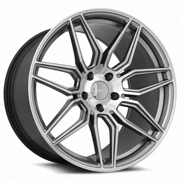 MRR M024 C8 Z06 Replica Front Wheel, Gun Metal Machined, 19x8.5 +382020-2026 C8 Corvette
