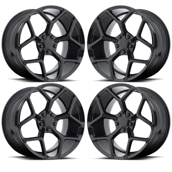 MRR M228 Z28 Style Gloss Black 20-Inch Wheel Set Front & Rear 20x10+352010-2015 Camaro