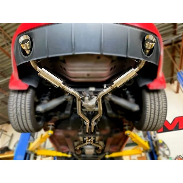 MRT 2.5" H-Pipe Version 2 Cat-Back Exhaust System w/ 3.5" Dual Polished Tips2010-2015 Camaro V6 w/o GFX - Image 2