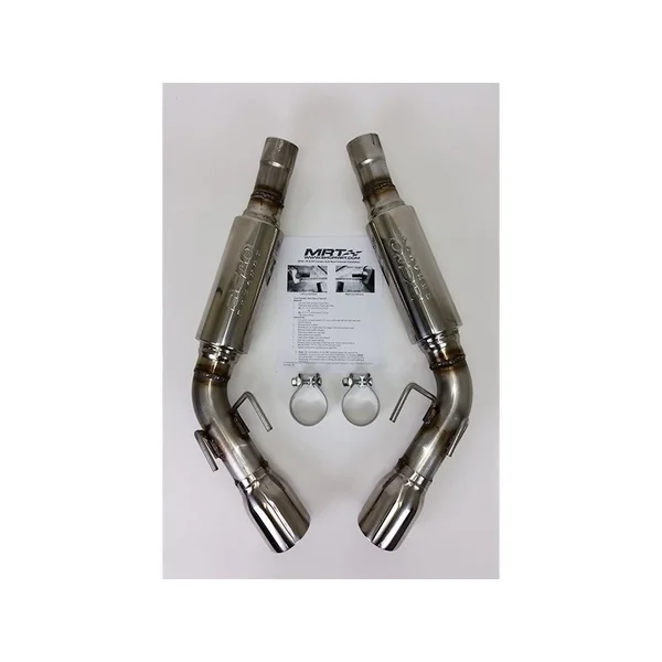 MRT 2.5" Version 1 Axle-Back Exhaust System w/ 3.5" Dual Polished Tips2010-2015 Camaro SS - Image 2