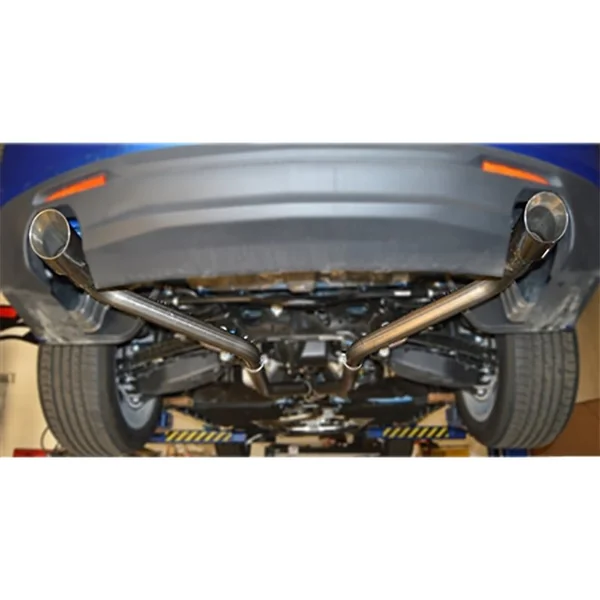 MRT 2.5" Version 3 Muffler Delete Axle-Back Exhaust System, 4" Dual Polished Tips2016-2024 Camaro 2.0L 4-Cyl - Image 2
