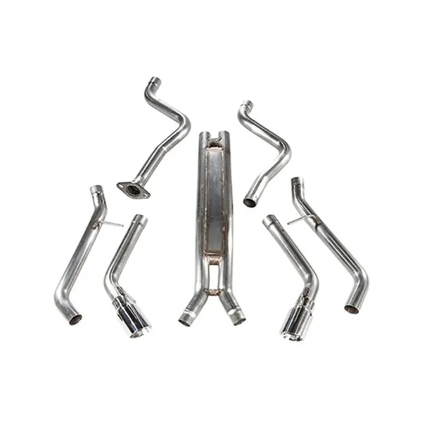 MRT 2.5" Version 3 Muffler Delete Cat-Back Exhaust System, 4" Dual Polished Tips2016-2024 Camaro V6