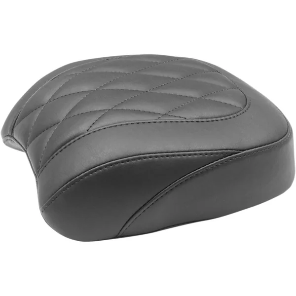 Mustang Black Wide Tripper Rear Seat for 2018-2024 Harley Fat Bob - Diamond