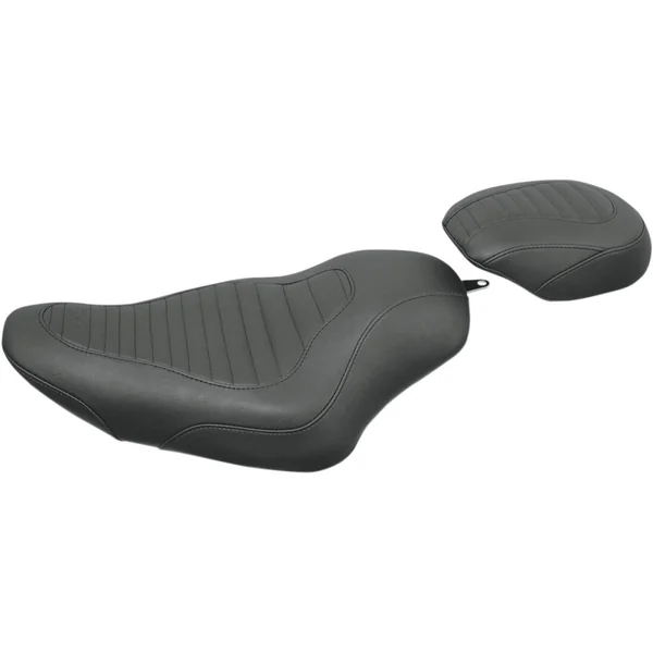 Mustang Tripper Solo Seat for 2004-2021 Harley Sportster XL - Tuck and Roll - Image 2