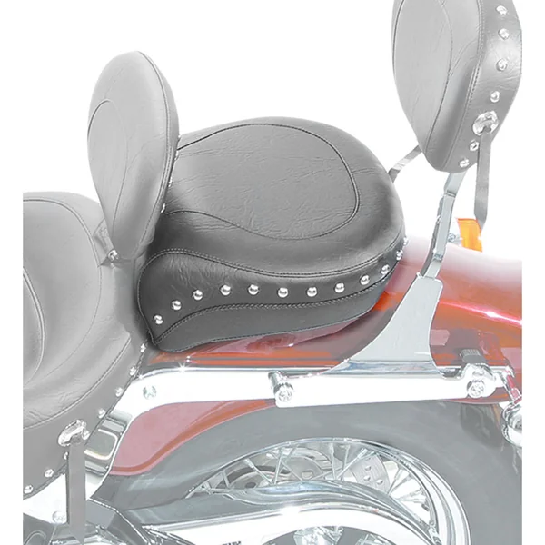 Mustang Wide Rear Seat for 2000-2005 Harley Softail FXST/FLST - Studded