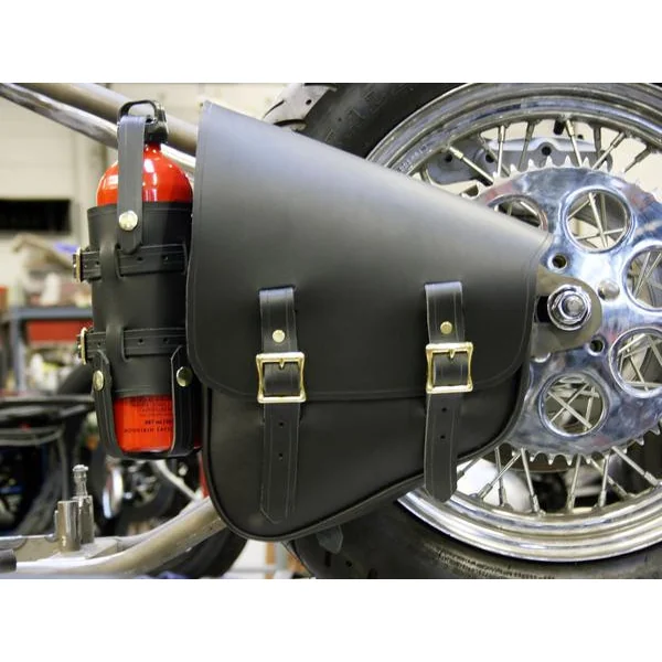 Nash® Nashty Fuel Bag - Black Leather Saddlebag with 33 oz Fuel Cell Holder - MADE IN USA - Image 2