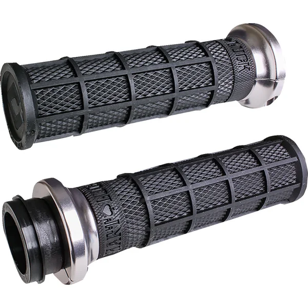 ODI Hart Luck Full Waffle Lock-On Grips for Harley Dual Cable - Image 4