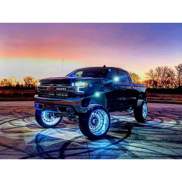 Oracle Dynamic ColorSHIFT LED Illuminated Wheel Rings - Image 4