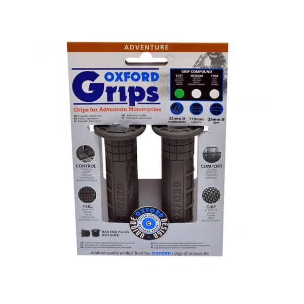 Oxford Adventure Handlebar Grips for Adventure Motorcycles with 7/8″ Handlebars | Soft - Image 4