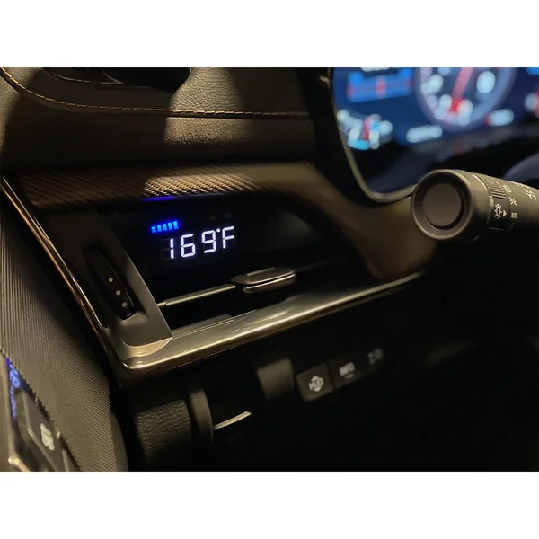 P3 Gauges V3 OBD2 Multi-Gauge w/ Pre-Installed OEM Vent Trim, Blue/White2016-2019 Cadillac CTS-V - Image 3