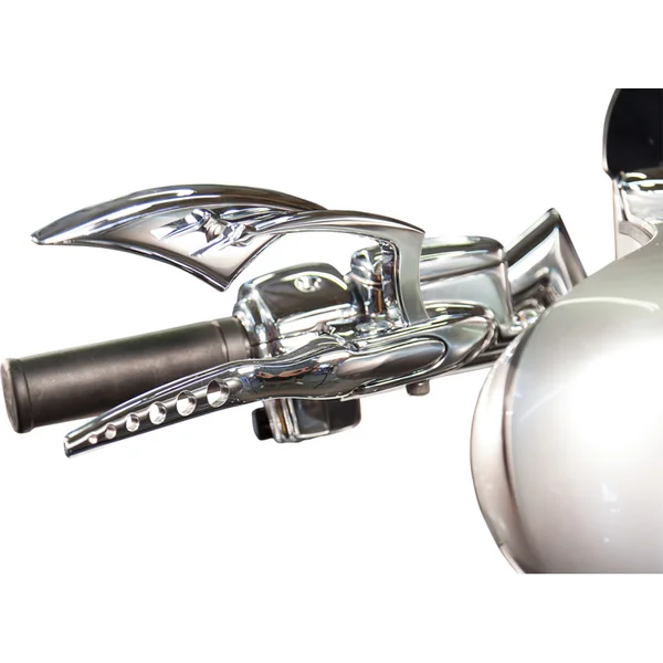 Paul Yaffe Racing Hand Levers for 2008-2016 Harley Touring with Cable Clutch - Chrome - Image 2