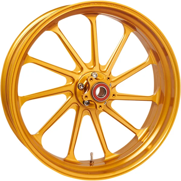 Performance Machine 21" One-Piece Aluminum Front Wheel for 2008-2021 Harley Touring - Assault Gold