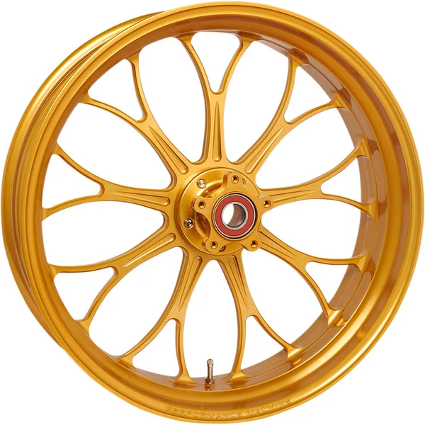 Performance Machine 21" One-Piece Aluminum Front Wheel for 2008-2021 Harley Touring - Revolution Gold