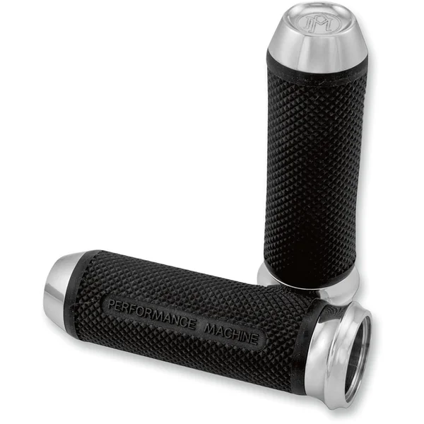 Performance Machine Elite Grips for Harley Electronic Throttle - Chrome