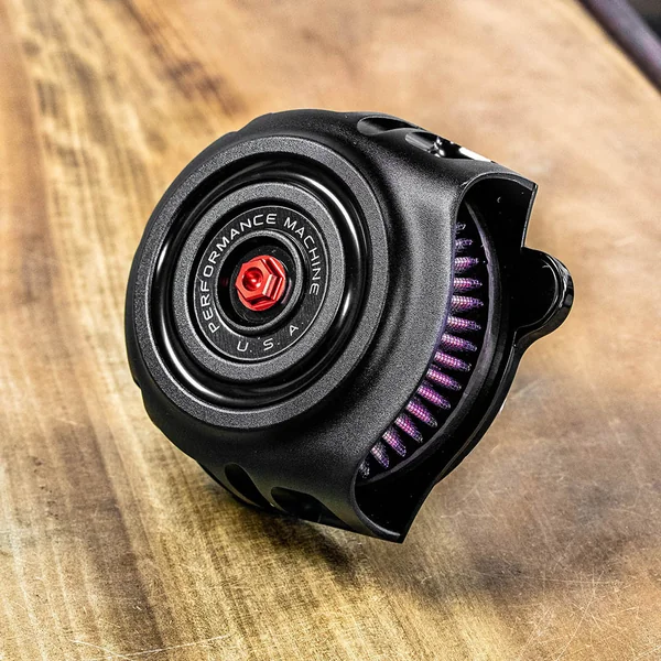 Performance Machine Vintage Air Cleaner for 2017-2023 Harley M8 - Black Ops - Image 4
