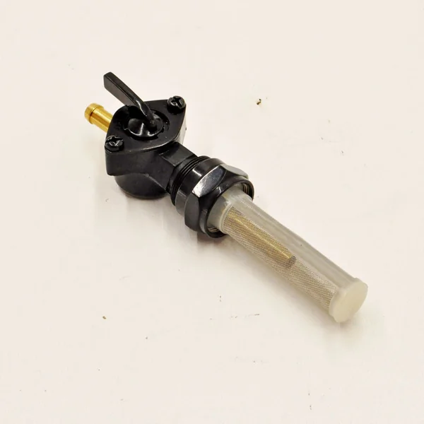 Petcock - Black - 22mm - Straight Fuel Outlet - 1/4” ID Fuel Hose - Fits 1975-2006 Harley Davidsons - Image 6