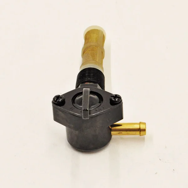Petcock - Black - 3/8” NPT - 90 Degree Fuel Outlet - 1/4” ID Fuel Hose - Fits 1966-1974 Harley Models - Image 4