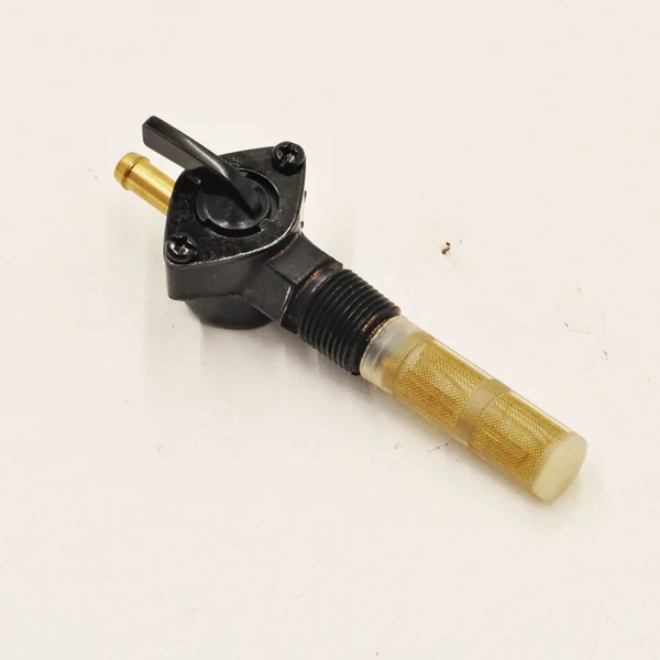 Petcock - Black - 3/8” NPT - Straight Fuel Outlet - 1/4” ID Fuel Hose - Fits 1966-1974 Harley Models - Image 3