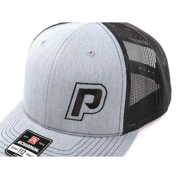 Phastek Heather Grey Snapback Trucker Style Hat - Image 4