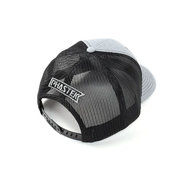 Phastek Heather Grey Snapback Trucker Style Hat - Image 7
