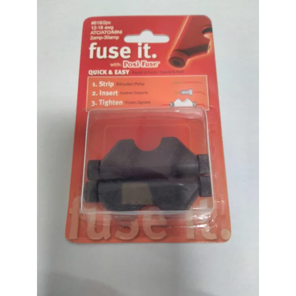 Posi Products-Fuseholder 12-18 Ga. | 2Pcs, Black