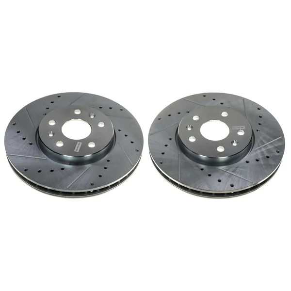 PowerStop Evolution Drilled, Slotted & Zinc Plated Rear Rotors2020-2026 Corvette Stingray Z51