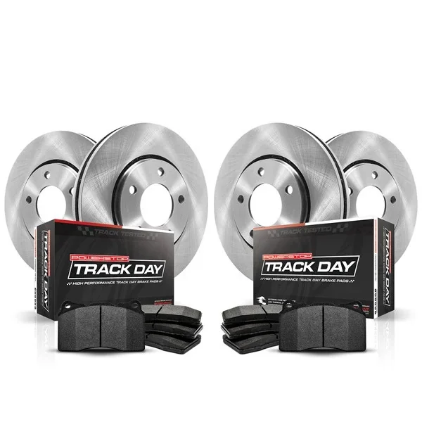 PowerStop Track Day Brake Kit, Front & Rear2015-2023 Ford Mustang GT & Mach 1 w/ 6 Piston Front Calipers