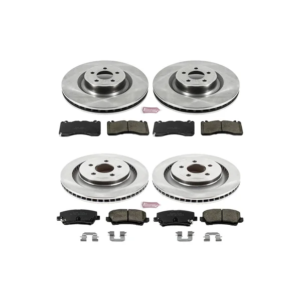 PowerStop Z17 Evolution OE Brake Kit, Front & Rear2015-2023 Ford Mustang GT & Mach 1 w/ 6 Piston Front Calipers - Image 2