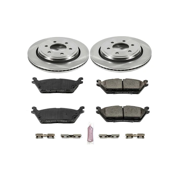 PowerStop Z17 Evolution OE Rear Brake Kit2015-2023 Ford Mustang V6 & EcoBoost w/ 2 Piston Front Calipers - Image 2