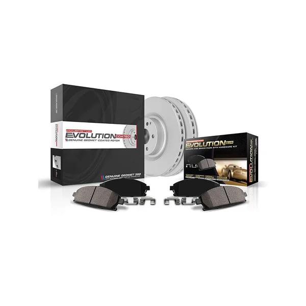 PowerStop Z17 Evolution Plus Geomet Coated Front Rotor Brake Kit2016-2024 Camaro LS/LT w/Single Piston Caliper