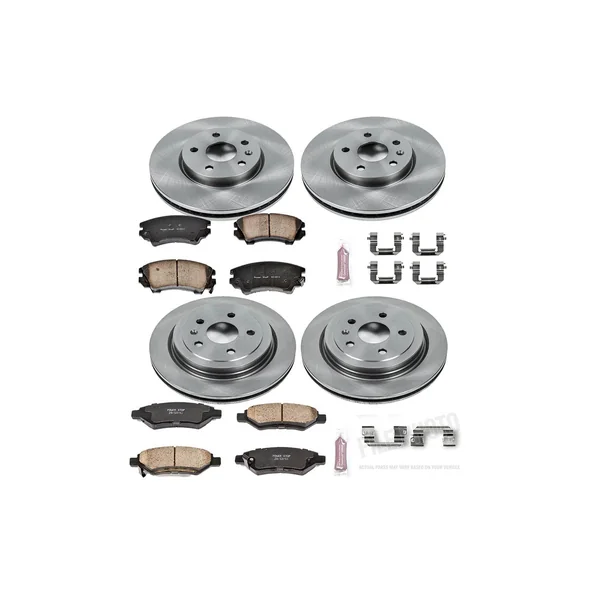 Powerstop Z17 Evolution Plus Stock Replacement Brake Upgrade Kit, Front & Rear2010-2015 Camaro V6 - Image 2