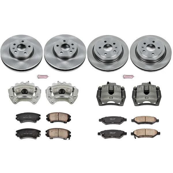 Powerstop Z17 Evolution Plus Stock Replacement Brake Upgrade Kit w/ Calipers, Front & Rear2010-2015 Camaro V6 - Image 2