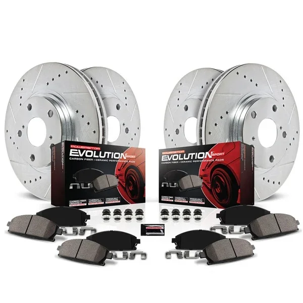 PowerStop Z23 Evolution Sport Brake Kit, Front & Rear2015-2023 Ford Mustang GT & Mach 1 w/ 6 Piston Front Calipers