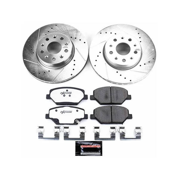 Powerstop Z26 Extreme Street Warrior Front Brake Upgrade Kit2016-2024 Camaro V6, I4 w/Single Piston Caliper - Image 2