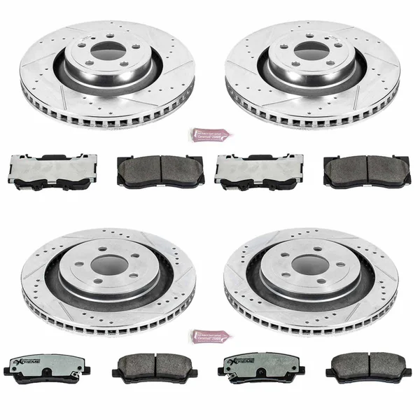 PowerStop Z26 Street Warrior Brake Kit, Front & Rear2015-2020 Ford Mustang GT & EcoBoost w/ 4 Piston Front Calipers - Image 2
