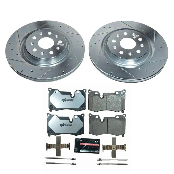 PowerStop Z26 Street Warrior Rear Brake Kit2020-2026 Corvette Stingray Non-Z51 - Image 2