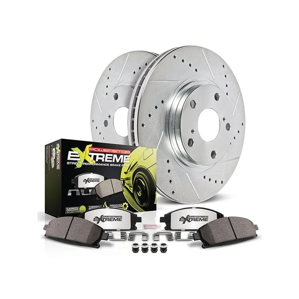 PowerStop Z26 Street Warrior Rear Brake Upgrade Kit2014-2019 Chevrolet C7 Corvette Stingray Z51 2