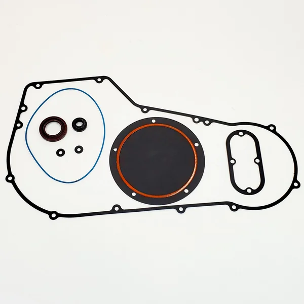 Primary Driver Cover Gasket/Derby Cover Gasket/Inspection Cover Gasket & Oil/Mainshaft Seals for 1999-2005 Harley Twin Softail FLST/FXST & Dyna FXD Models – Gaskets are Foamet Material - Made in the USA