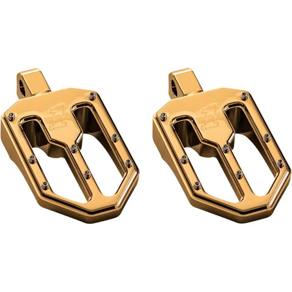 Pro One Moto V1 Foot Pegs for Harley - Gold
