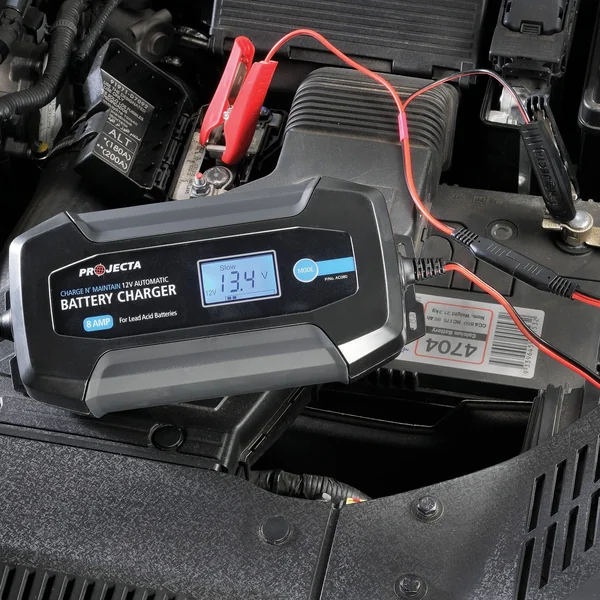 Projecta Battery Charger, 12V, 8.0A, 8 Stage Auto - Image 3