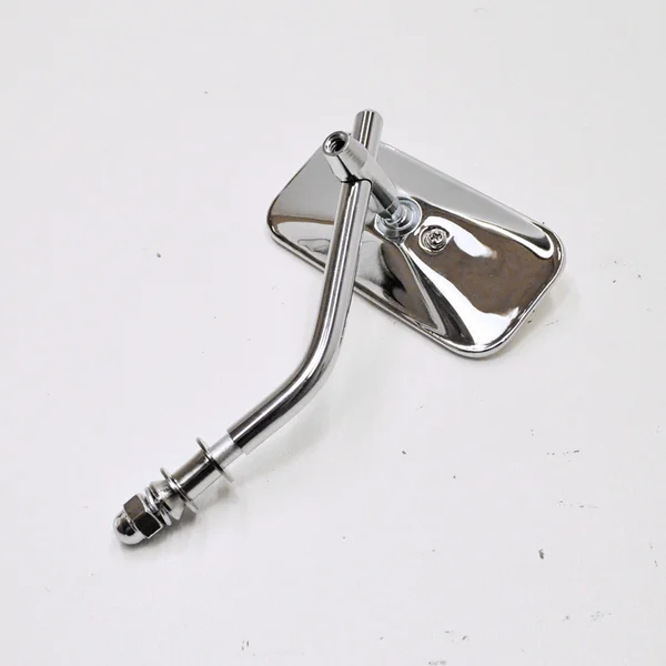 Rectangular Mirror “Early Style” w/ Adjustable Arm - Chrome - Left or Right Side - Fits ALL Harley Davidson Sportster and Big Twin Models - Image 2