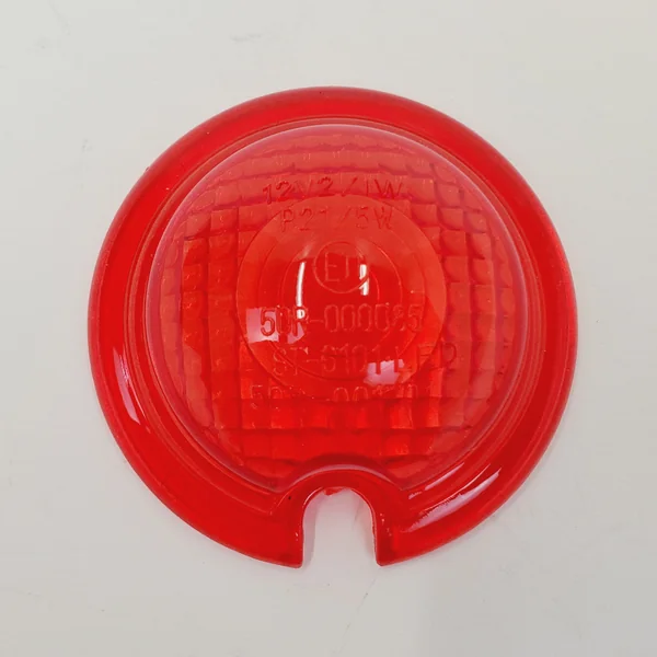 Replacement Sparto Tail Light Lens - RED POLYCARBONATE - Faceted Style - Harley Motorcycle Chopper Bobber - Image 2