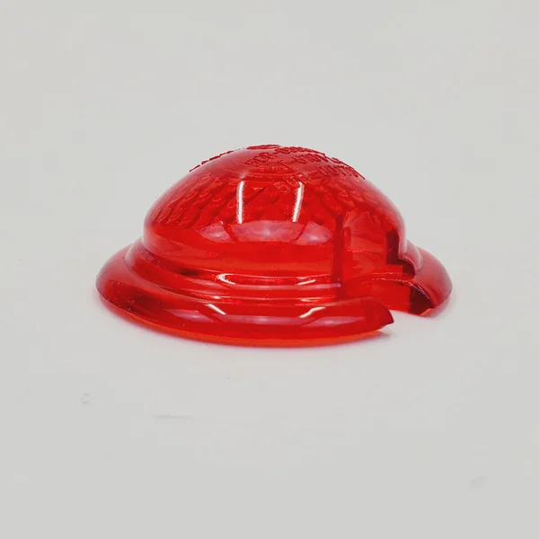 Replacement Sparto Tail Light Lens - RED POLYCARBONATE - Faceted Style - Harley Motorcycle Chopper Bobber - Image 4