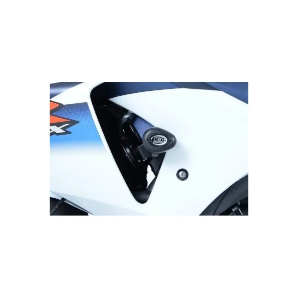 R&G Aero Crash Protectors for Suzuki GSXR1000 K9- [Non-Drill Kit] (White) - Image 4