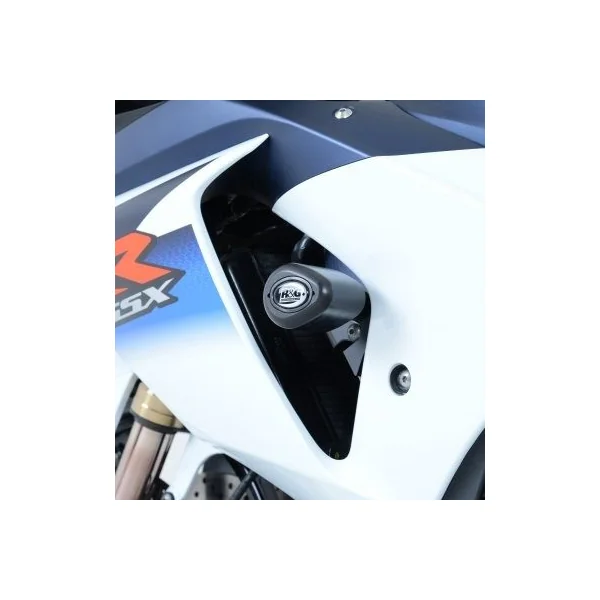 R&G Aero Crash Protectors for Suzuki GSXR1000 K9- [Non-Drill Kit] (White) - Image 6