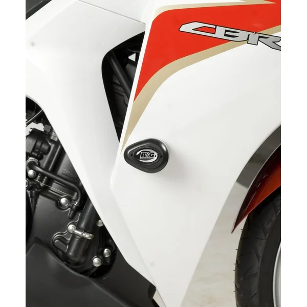 R&G Aero Style Crash Protectors for Honda CBR250R ’11-’14, White - Image 3