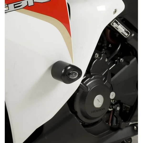 R&G Aero Style Crash Protectors for Honda CBR250R ’11-’14, White - Image 5