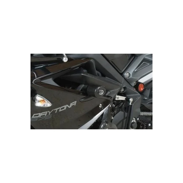 R&G Aero Style Crash Protectors for Triumph Daytona 675 ’13-’16, White (CP0333WH) - Image 5