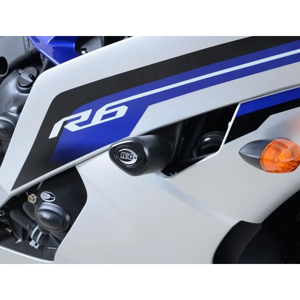 R&G Aero Style Crash Protectors for Yamaha YZF-R6 ’06-’16, White - Image 5